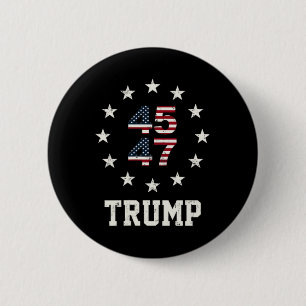 Funny Qr Präsident Trump Tanzcode 4547 (vorne An Button