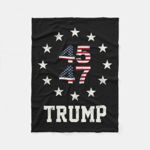 Funny Qr Präsident Trump Tanzcode 4547 (vorne An Fleecedecke