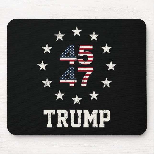 Funny Qr Präsident Trump Tanzcode 4547 (vorne An Mousepad (Vorne)