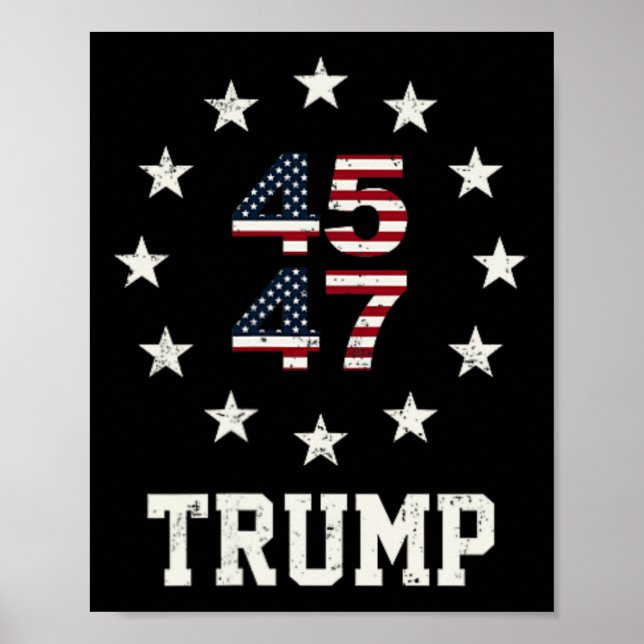 Funny Qr Präsident Trump Tanzcode 4547 (vorne An Poster (Vorne)