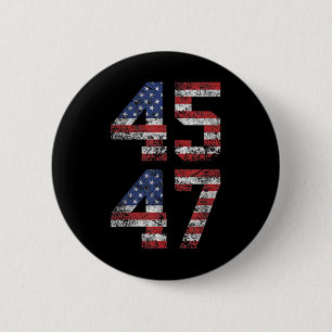 Funny Qr Präsident Trump Tanzcode (auf Byck) 1 Button