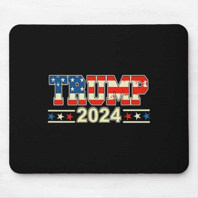Funny Qr Präsident Trump Tanzcode (auf Byck) 2 Mousepad (Vorne)