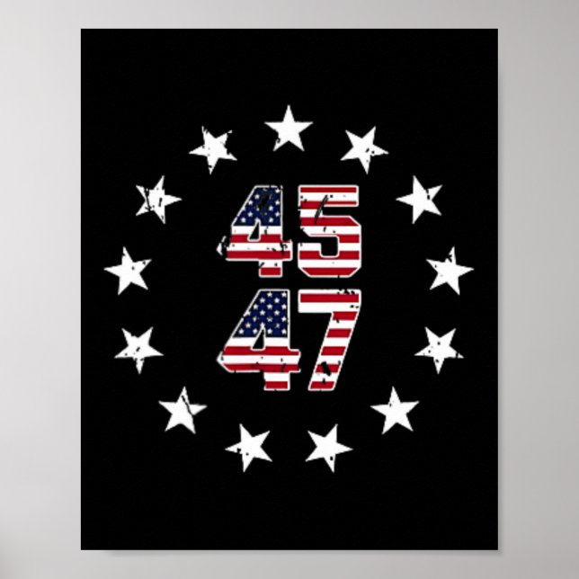 Funny Qr Präsident Trump Tanzcode (auf Byck) 7 Poster (Vorne)