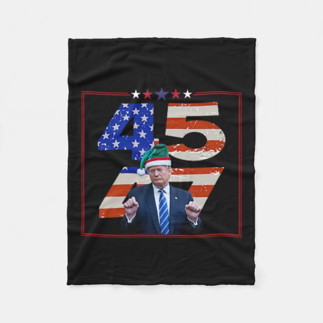 Funny Qr Präsident Trump Tanzcode (auf Byck) 8 Fleecedecke (Vorderseite)