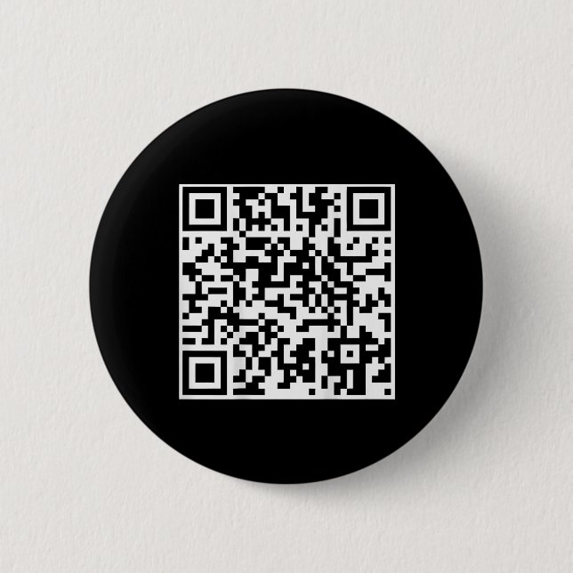 Funny Qr Präsident Trump Tanzcode (auf der Rücksei Button (Vorderseite)