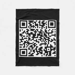 Funny Qr Präsident Trump Tanzcode (auf der Rücksei Fleecedecke