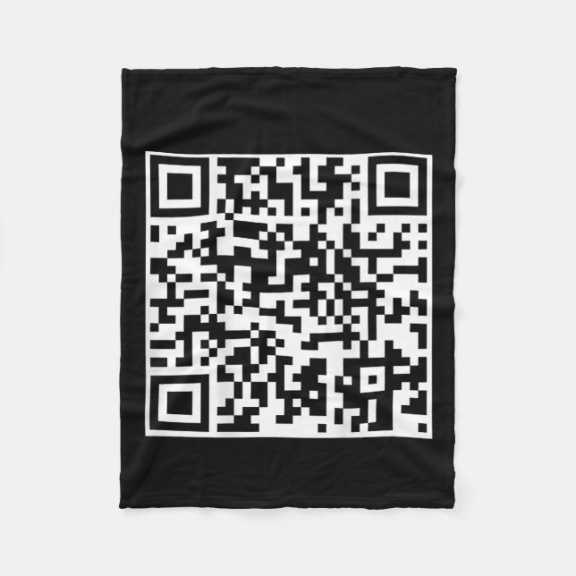 Funny Qr Präsident Trump Tanzcode (auf der Rücksei Fleecedecke (Vorderseite)