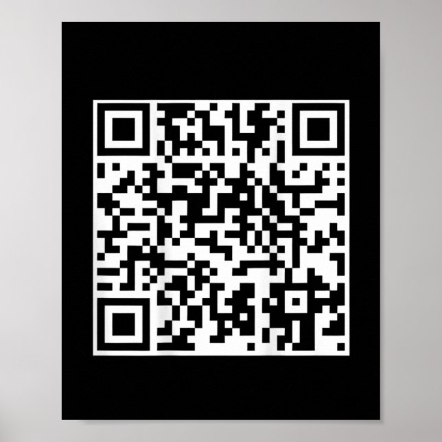 Funny Qr Präsident Trump Tanzcode (auf der Rücksei Poster (Vorne)