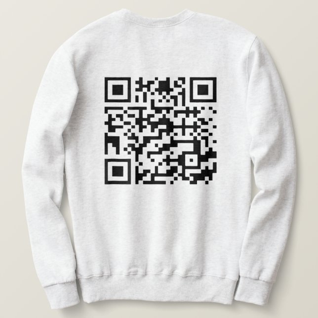 Funny QR Präsident Trump Tanzcode (auf der Rücksei Sweatshirt (Design Rückseite)