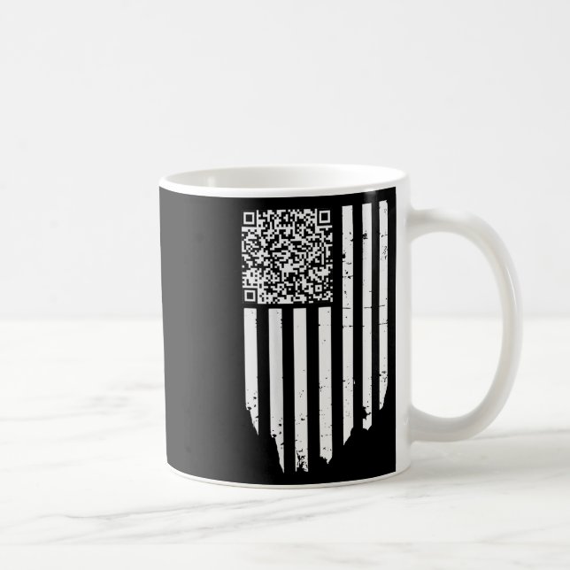 Funny Qr Scan Code Präsident Trump 4547 Trump Danc Kaffeetasse (Rechts)