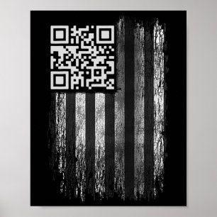 Funny Qr Scan Me Präsident Trump 4547 Trump Dancin Poster
