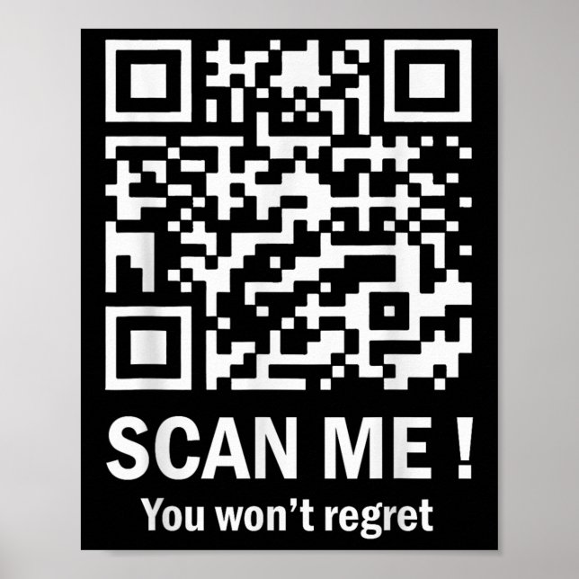 Funny Qr Scan Me Präsident Trump 45_47 Trump Poster (Vorne)