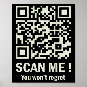 Funny Qr scanne mich Trump 45_47 T-Shirt Trump tan Poster