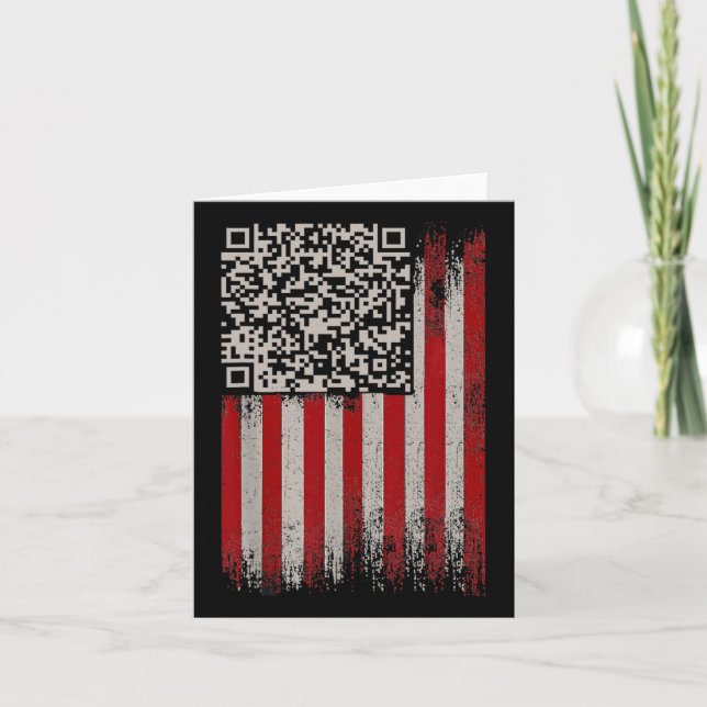 Funny Qr Trump Tanzcode Karte (Vorderseite)