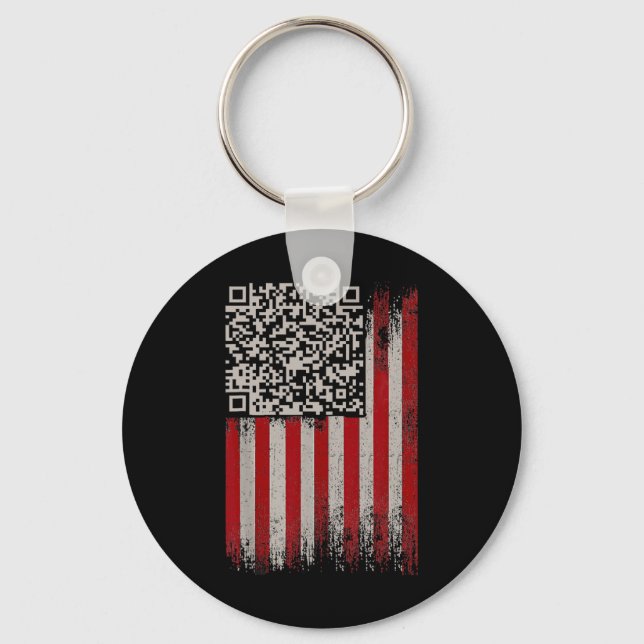 Funny Qr Trump Tanzcode Schlüsselanhänger (Vorderseite)