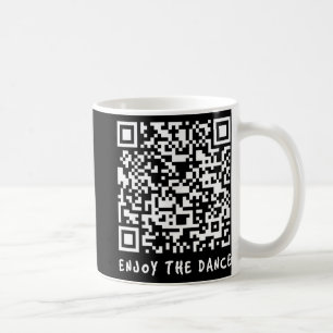 Funny Qr Trump tanzt Interaktiver Code _1 Kaffeetasse
