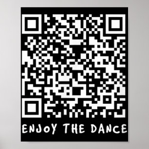 Funny Qr Trump tanzt Interaktiver Code _1 Poster