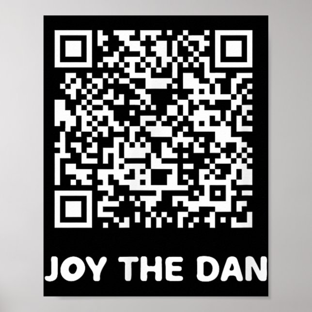 Funny Qr Trump tanzt Interaktiver Code Poster (Vorne)