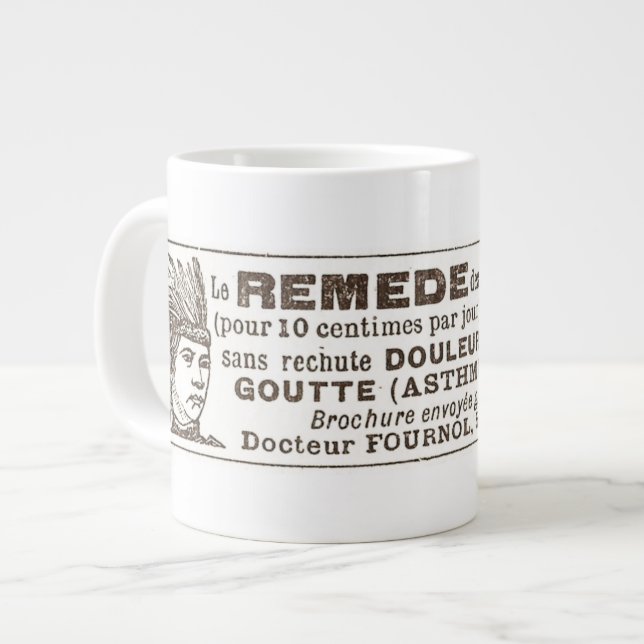 Funny Quack Docure Heilung Apache Remedy und Jumbo-Tasse (Vorderseite Links)