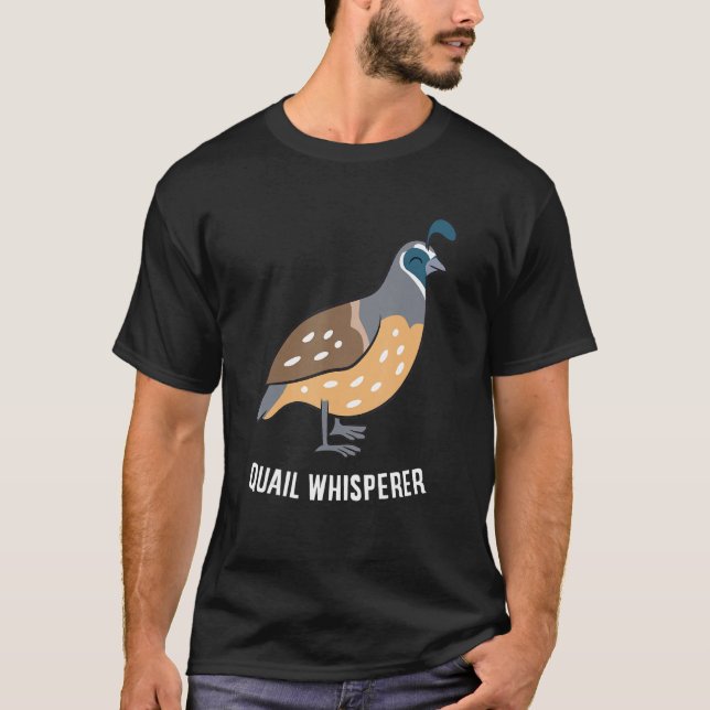 Funny Quail Whisperer Liebe Quäntchen T-Shirt (Vorderseite)