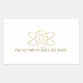 Funny Quantum Mechanics Rechteckiger Aufkleber