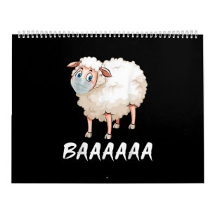 Funny Quarantine   Maske Sheep Trendy Geschenke Kalender