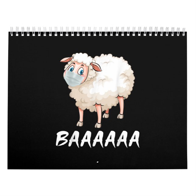 Funny Quarantine | Maske Sheep Trendy Geschenke Kalender (Titelbild)