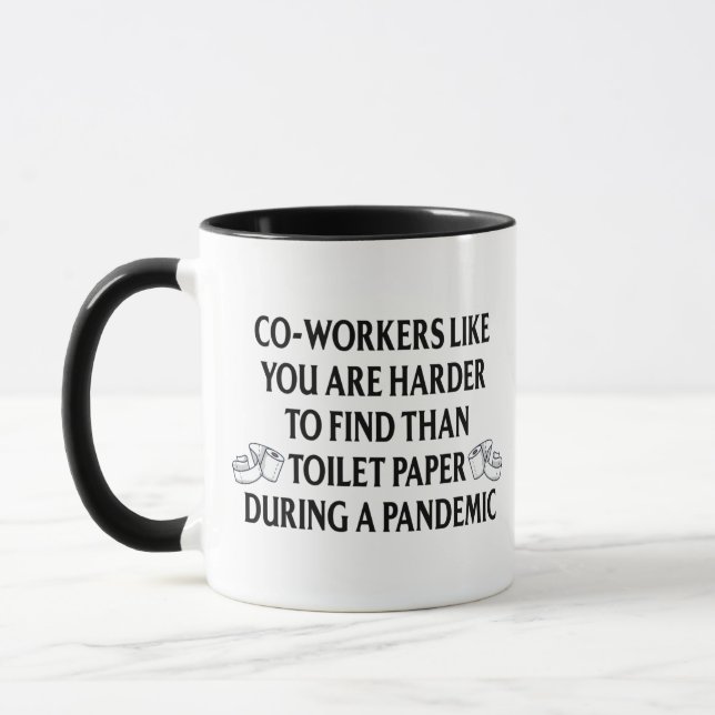 Funny Quarantine Pandemic Gift für Mitarbeiter Tasse (Links)