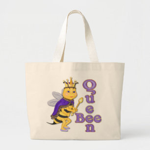 Funny Queen Bee Jumbo Stoffbeutel