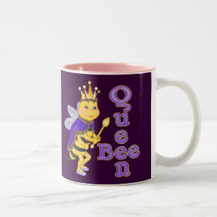 Funny Queen Bee Zweifarbige Tasse