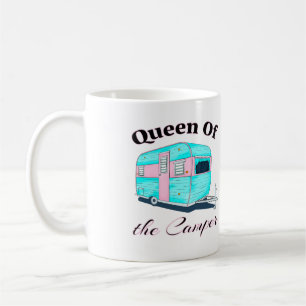 Funny Queen of the Camper RV Kaffeetasse