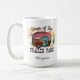 Funny Queen of the Trailer Court Kaffeetasse