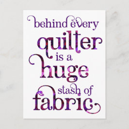 Funny Quilt Quote Quilt Quilt Stash Postkarte