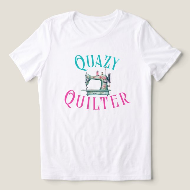 Funny Quilter Tri-Blend Shirt (Design Vorderseite)