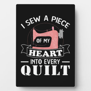Funny Quilters Geschenke Fotoplatte
