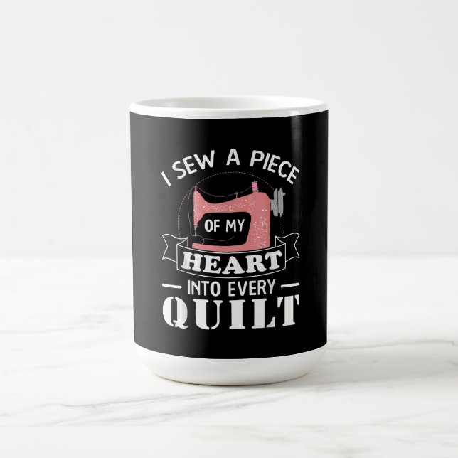 Funny Quilters Geschenke Kaffeetasse (Mittel)