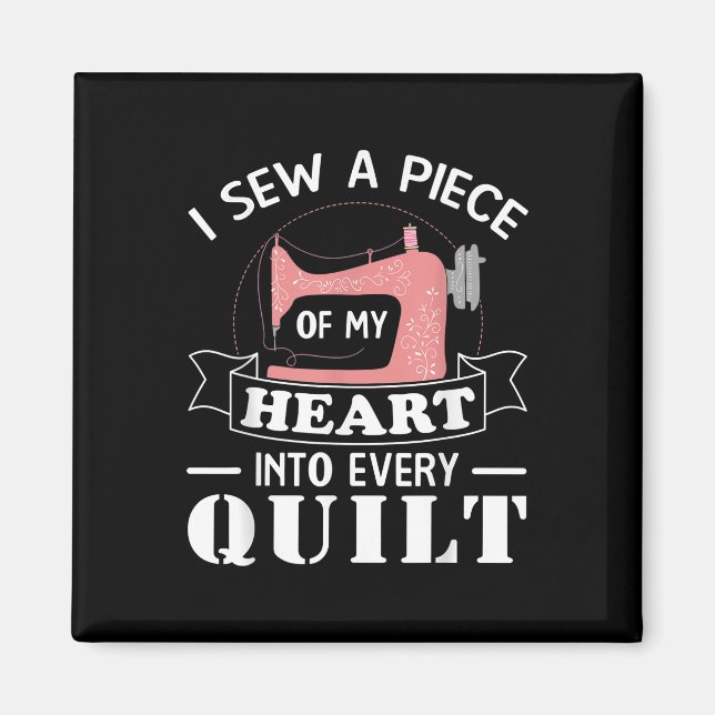 Funny Quilters Geschenke Magnet (Vorne)