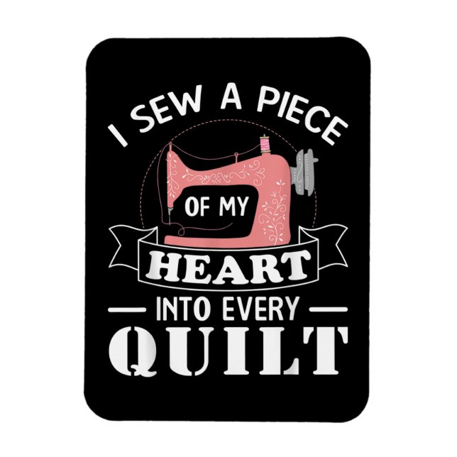 Funny Quilters Geschenke Magnet (Vertikal)