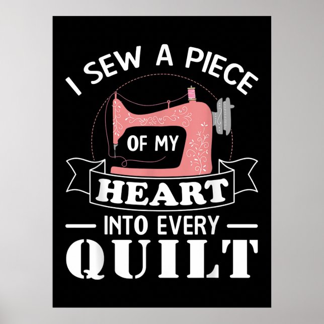 Funny Quilters Geschenke Poster (Vorne)
