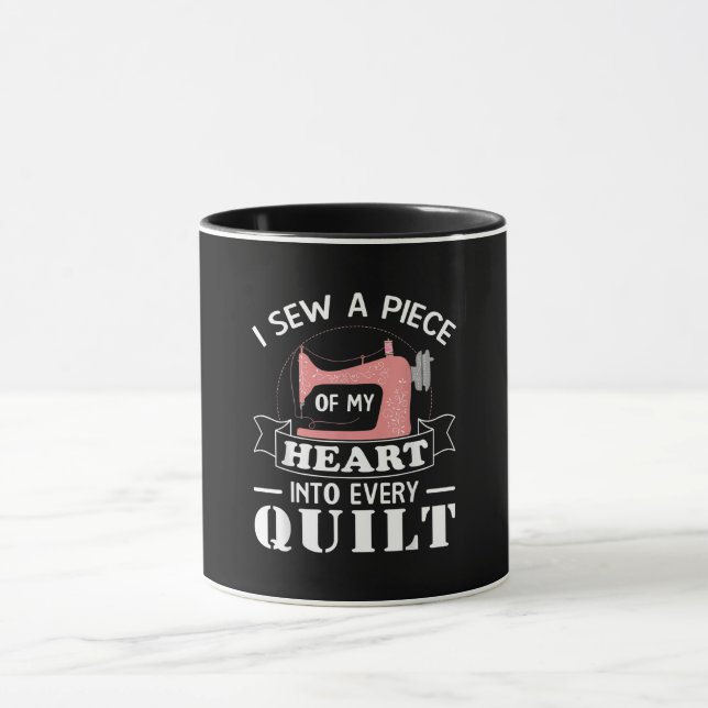 Funny Quilters Geschenke Tasse (Zentrum)
