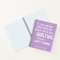 Funny Quilters Zitat Personalisierte Grafik