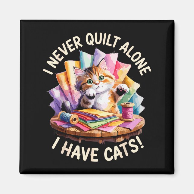 Funny Quilting Art For Men Women Quilt Lover Sewin Magnet (Vorne)