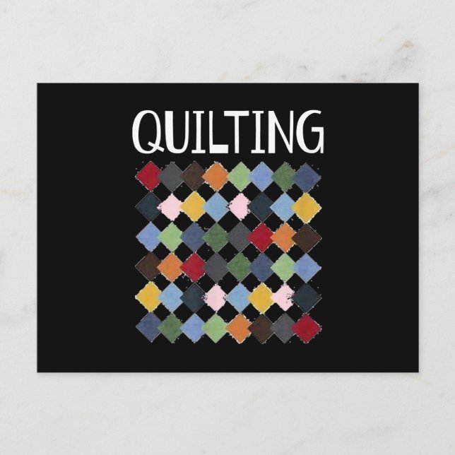 Funny Quilting Liebhaber | Geburtstagsgeschenke Qu Postkarte (Vorderseite)