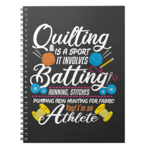 Funny Quilting Nähgeschenke Quilter und Kantengarn Notizblock