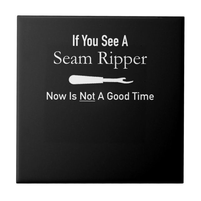 Funny Quilting Seamstress - Geschenk für die Quilt Fliese (Vorderseite)