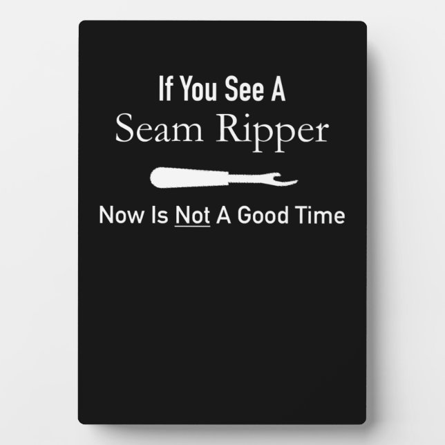 Funny Quilting Seamstress - Geschenk für die Quilt Fotoplatte (Vorderseite)