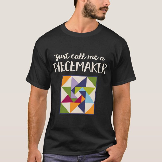 Funny Quilting Tshirt Quilter Geschenk Fabric Squa (Vorderseite)