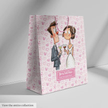 Funny Quirky Wedding Gift Bag Personalisierter Car