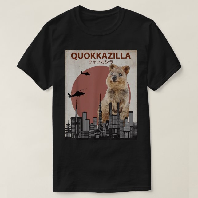 Funny Quokka Giant Australia Monster T-Shirt (Design vorne)
