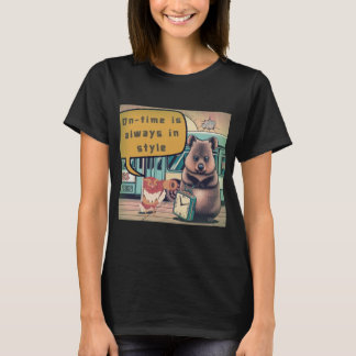 Funny Quokka und Bird T-Shirt